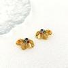 Chinese Retro Light Luxury Personalized Petal Earrings Stud Earrings Female