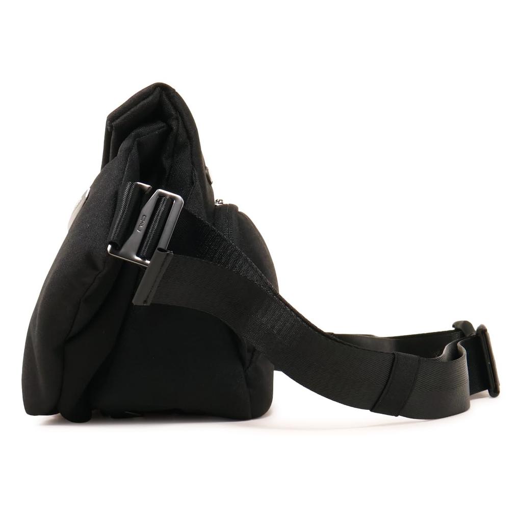 NIID R1 PRO URBANATURE 11-inch Sling Shoulder Bag for Men and Women, Water-Repellent, Waterproof Pocket, Origami Black