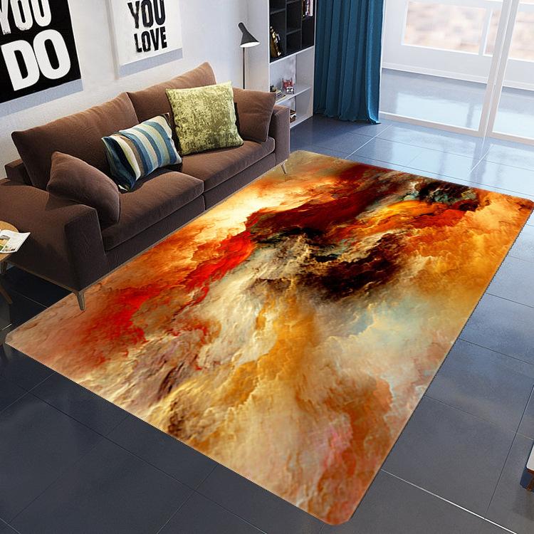 Living Room Baby Crawling 3D Printed Carpet Nordic Style Home Simple Model Room Carpet Floor Mat