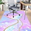 1PC Mermaid Tail Non-Slip Floor carpet, Office, family, bedroom, Studio - Large Area Rug, Vibrant Colors, Longlasting Material-X420