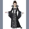 Halloween Costume for Kids Halloween Fantasy Vampire Costume Girls Long Tutu Dress Kids Carnival Outfit Gothic Feather Clothes