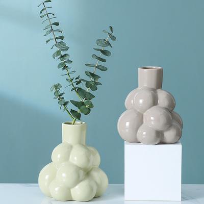Creative Art Vase Desktop Ornaments Home Decoration Ceramic Hydroponic Vase Plant Pot Aromatherapy Bottle Garden Supplies