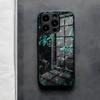 Custodia per Telefono Fundas in Fibra di Carbonio Forgiata Per IPhone 17 Air 16 E Pro Max 15 14 13 Mini 12 Pro 11 Max Plus Copertura in Vetro Nero