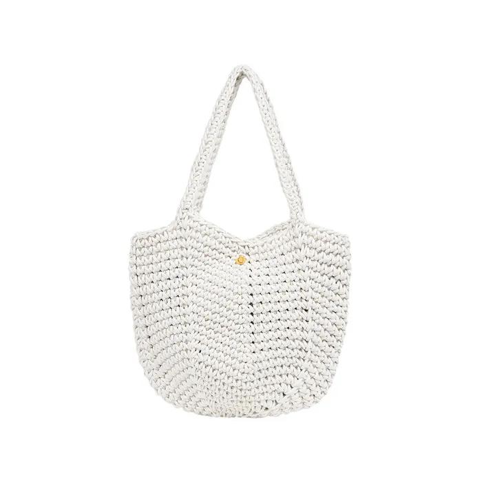 Ivory Knit Shoulder Bag