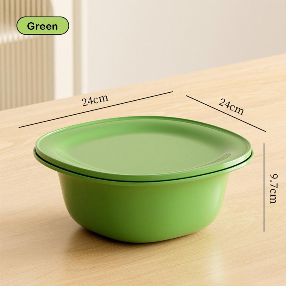 3-IN-1 Colander with Mixing Bowls Set Multi-functional Household Food Strainer with Lids Plastic Drain Basket Kitchen Essentials