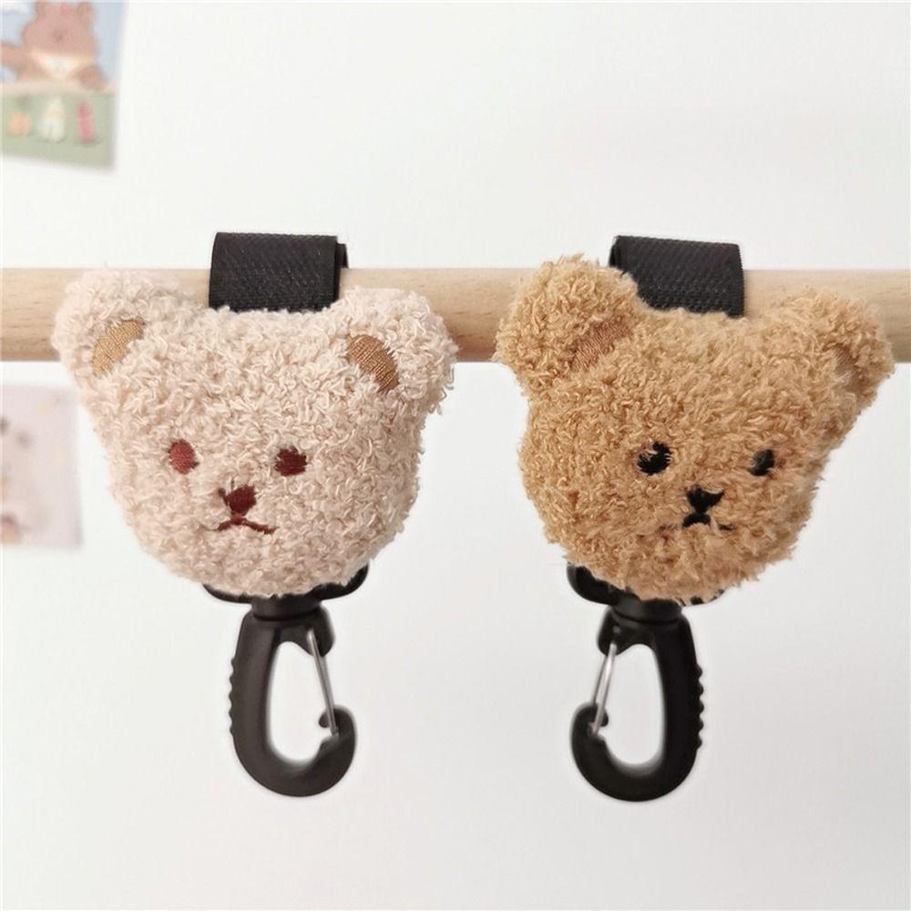 Bear Cute Pram Hook Bag Hanging Hook Baby Stroller Organizer Hook Stroller Accessory Stroller Hooks