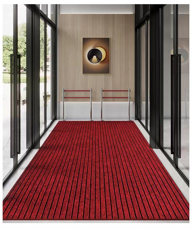 Striped Rubber Carpet Door Mat Kitchen Floor Mat Section Door Mat, Non-slip and Waterproof, Easy To Clean, Free To Cut,