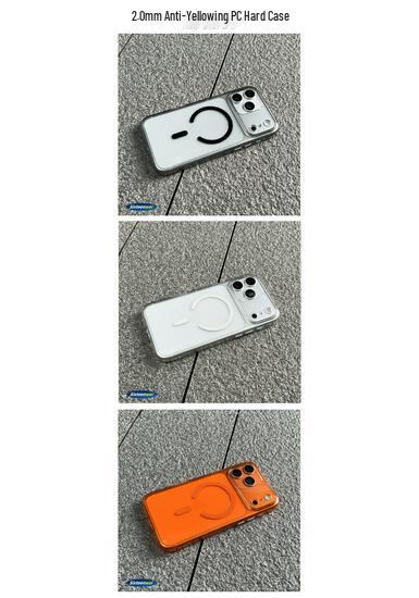 High Transparency Crystal Magnetic Protective Case for Apple 17pm & Samsung S26 Ultra – Anti-Yellow, Hard Shell, PC Material