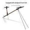 Multi-purpose Aluminum Fishing Rod Holder & Rest with Two-way Ground Stake