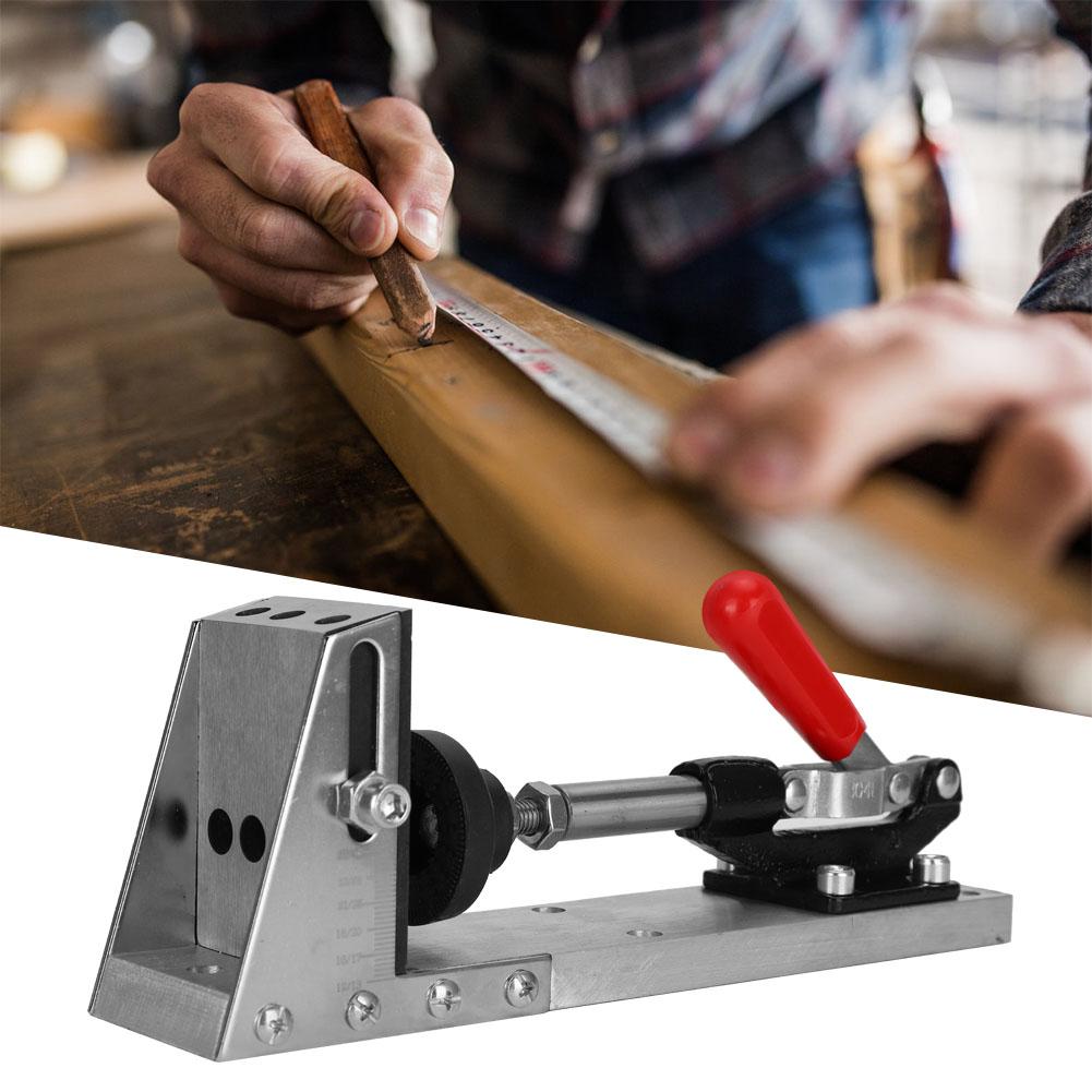 Woodworking Inclined Pocket Hole Drilling Guide Clamp with Accessories Carpenter S Tool