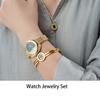 Business   Women Watch Bracelet Necklace Set Anniversary Birthday Gift Jewelry Set