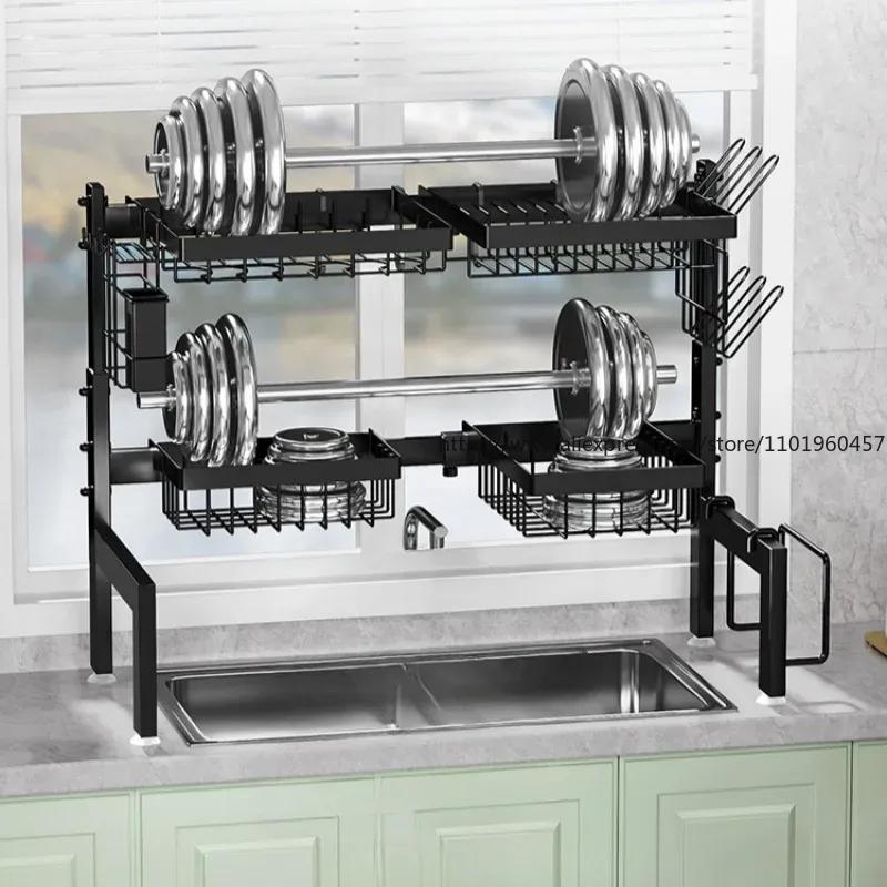 Over The Sink Rack, Fits All Sinks, Adjustable Dish Drying Rack, Dish Drying Rack Above Kitchen Sink, Easy Installation