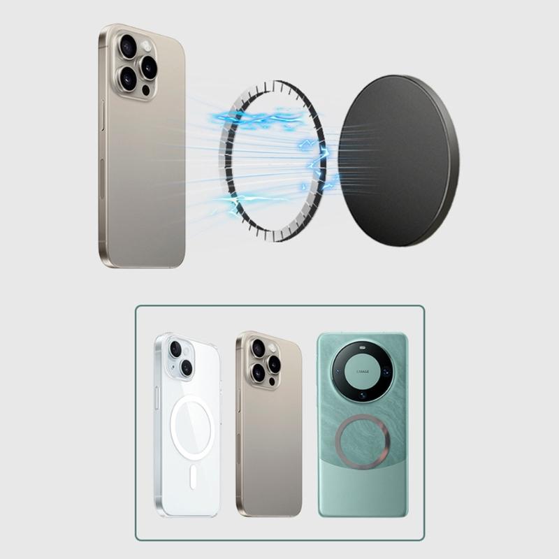 Aluminum Magnetic Phone Holder Head for Car Indoor Use Adjustable Angle Easy Setups Head Versatile Application