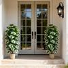 Una Planta Grande Artificial de Hierro Malayo de 47.24 Pulgadas de Alto con 24 Hojas Realistas Hechas de Plástico Duradero Adecuada Para Decoración Interior/exterior