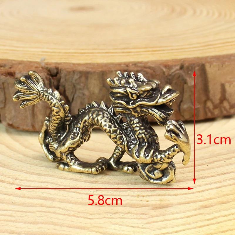 1PC Chinese New Year Ornament Sculpture Copper Miniatures Figurines Desk Decoration Pure Copper Animals Statue Ornament Home