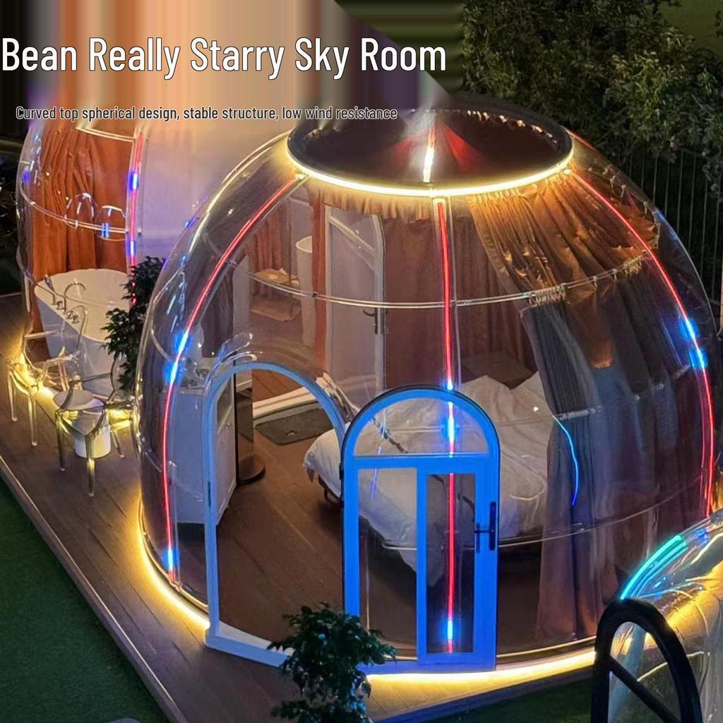 PC Bubble Outdoor Stargazing Tent: Spherical Sunroom for Courtyard and Hotel Use