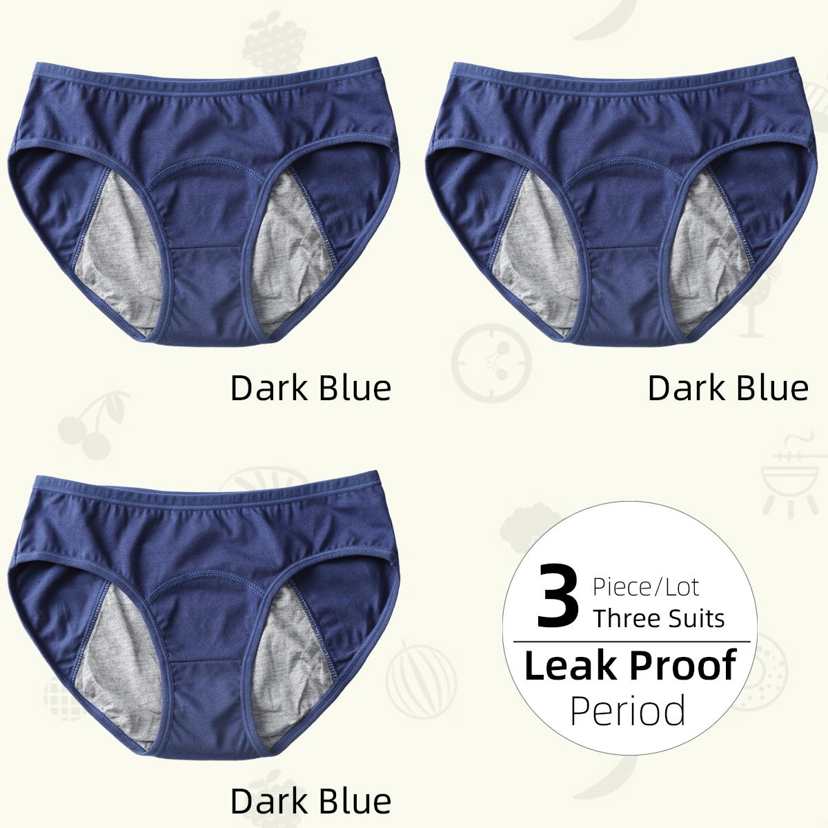 

Сплошные физиологические женские трусики с низкой талией, расширенные герметичные менструальные брюки, удобное дышащее женское нижнее белье для менструации XS