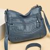 2025 Women's Soft Leather Shoulder & Crossbody Bag Versatile Multi-Pocket Shoulder Bag for Middle-Aged & Elderly