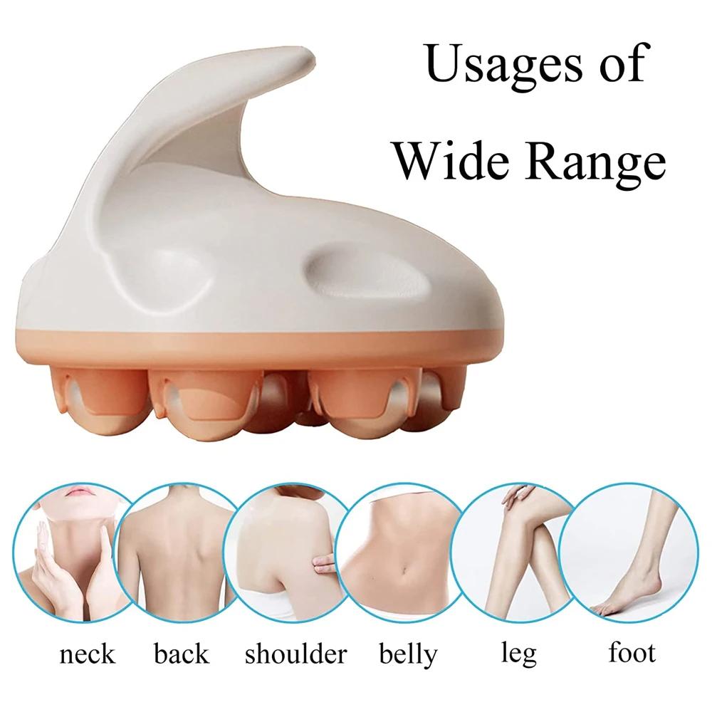 360-degree Metal Roller Hand Held Massager Face Lifting Deep Tissue Massage Ball  Neck