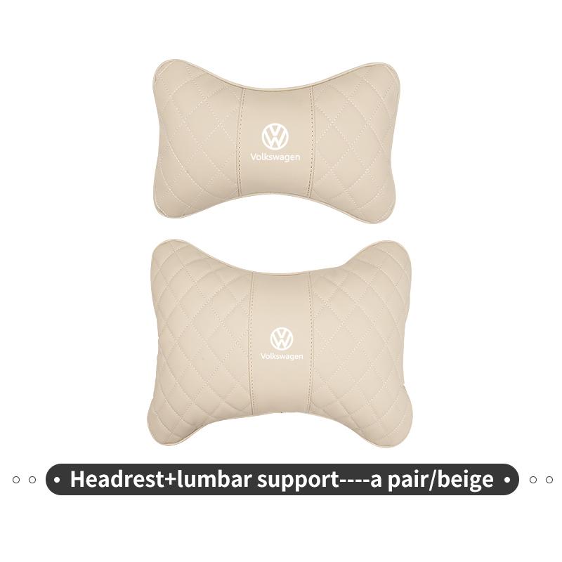 Car Lumbar Support Cushion Back Pain Relief Fatigue Reduction Pad For Volkswagen VW Scirocco Passat Polo B5 B6 B7 CC Tiguan