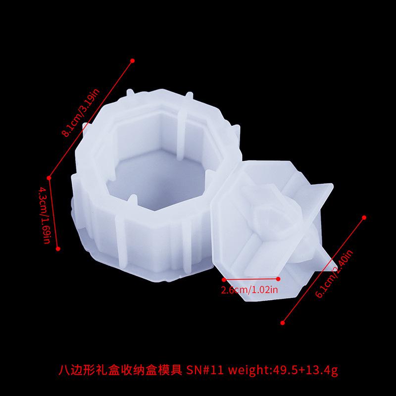 Matriță Gips Matriță Rășină Alimentară Matriță Cutie Cadou Crăciun Ușor de Îndepărtat Pentru Proiecte DIY Soluție de Depozitare Fabricare Lumânări