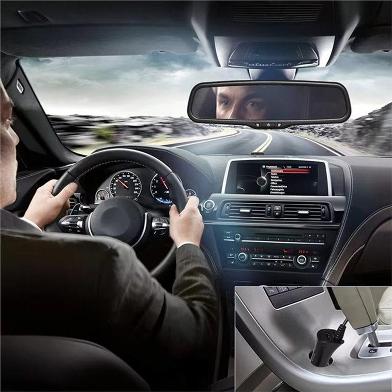 For Kia Ford Toyota Compatible 4.3' Color TFT LCD Car Rear View Mirror Auto Dimming Anti-Glare Inner Rear View