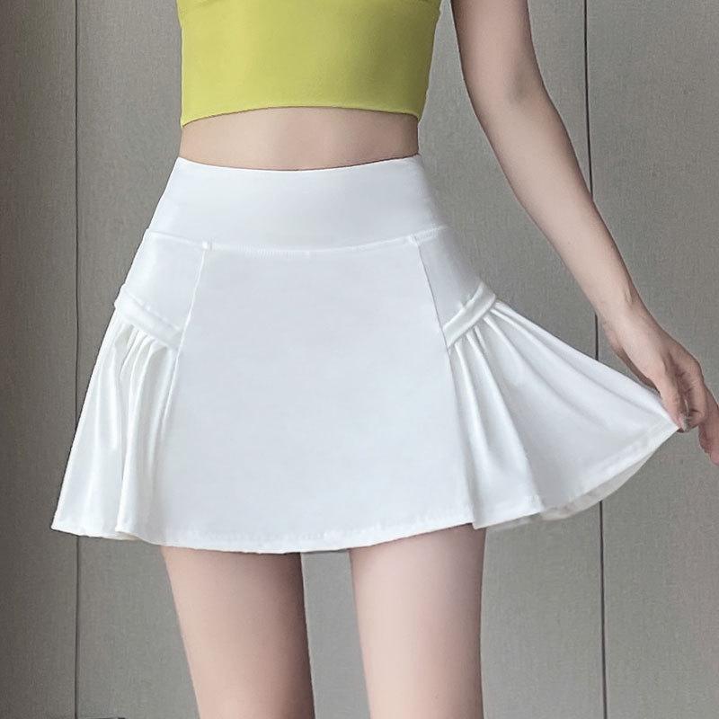 2024 Women's Quick-Dry Tennis/Badminton Sportswear Set - Summer Shirt with Fashion Running Yoga Skirt