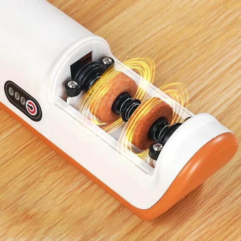 Multifunctional Non-slip Kitchen Electric Knife Sharpener Automatic Professional Small Knife Sharpener Quick Sharpening Tools