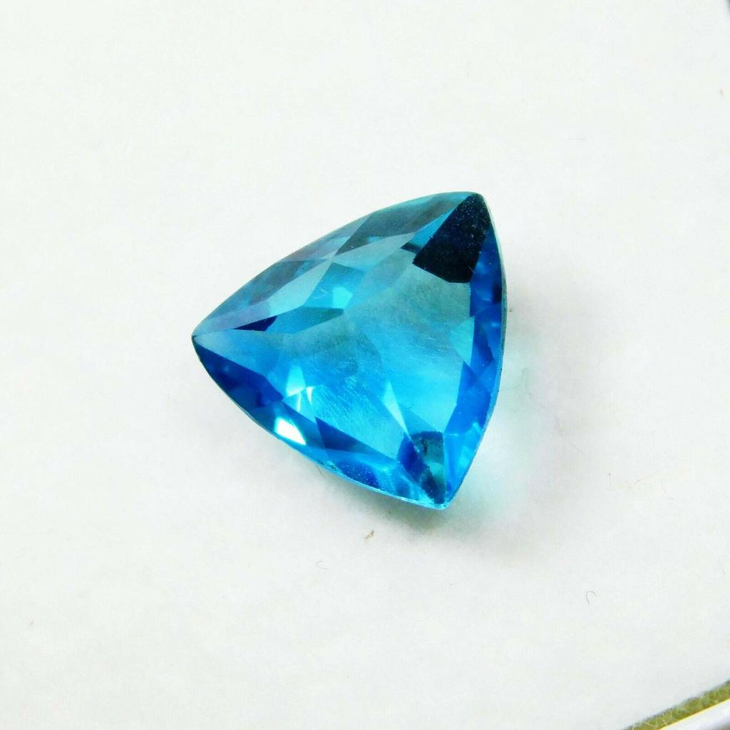 2 Ct Natural Montana Sapphire Trillion Cut Certified Loose Gemstone Royal Color A-515