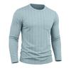 Men S Long Sleeve Crew Neck Pullover Knit T Shirt Casual Fall Winter