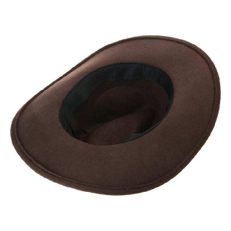 Wide Brims Wool Hat for Adult Stage Performances Hat Theme Party Costume Hat Masquerades Dressing Hat Music Festival Hat
