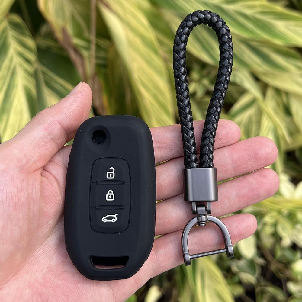 Silikon Autoschlüsselhülle Weiche Fernbedienungsabdeckung für Renault Kwid Trafic Clio Kadjar Clio 5 Captur Arkana Sandero Stepway Logan Twingo