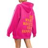 Casual Loose Hooded Sweater Fashion Print