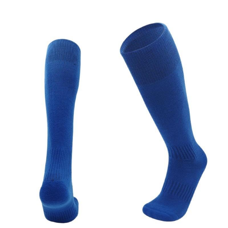 Long Tube Knee Football Socks Adult Solid Color Versatile Children'S Football Socks Towel Bottom Sweat-Absorbing Non-Slip Wear-Resistant Shock Socks