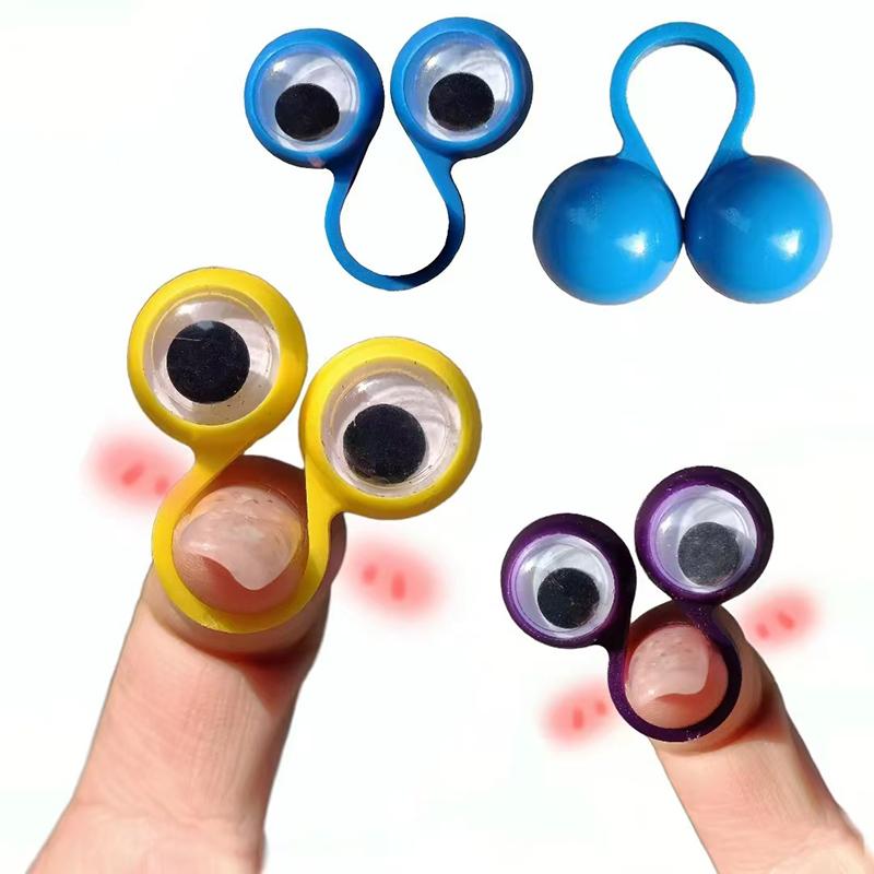 20PCS Globes oculaires en plastique amusants Bague au doigt Cadeaux de fête Cadeaux de Noël Anniversaire Prix scolaires Récompenses de classe pour adolescents Enfants