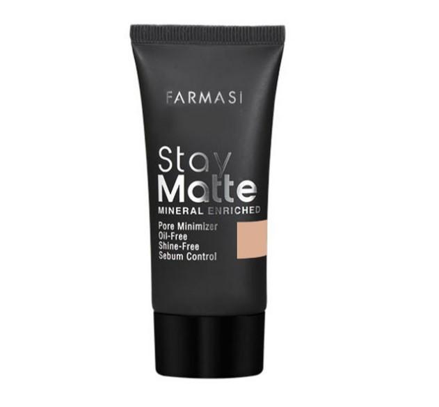 

Матирующая тональная основа Farmasi Stay Matte 02 Фарфор
