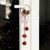 Iron Christmas Chime Bells Retro Xmas Tree Hanging Bells  Window Display Pendant