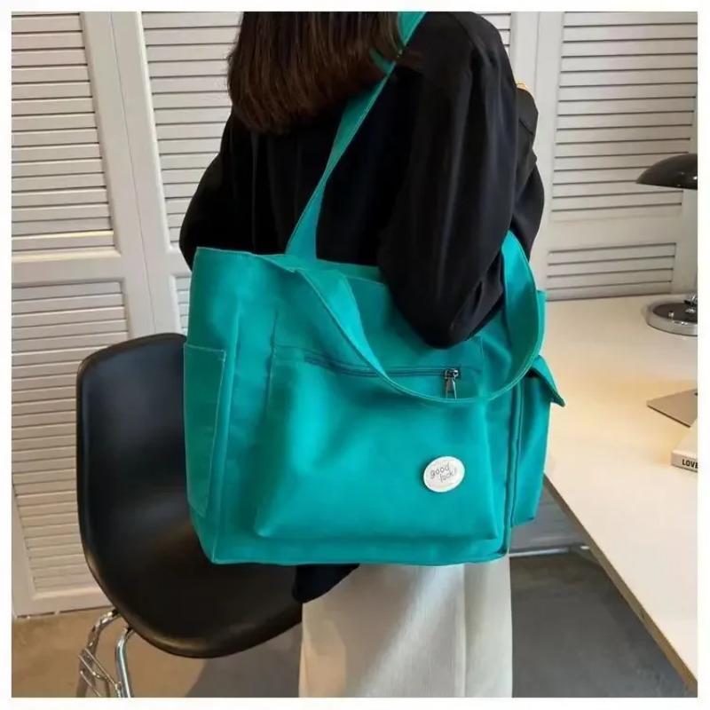 Women's Fashion Shoulder Bag Class Large Capacity Student Tote Bag New Canvas Commuter Handbag Women Bag