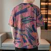 Men's Plus Size Graffiti Print Distressed T-Shirt – Casual Short Sleeve Tee (6XL-13XL)