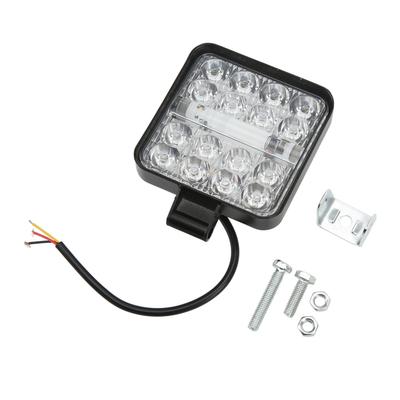 תאורת עבודה לד פוד 3000LM 9V?60V IP67 עמיד למים 48W מנורת סטריב אופראוד אוניברסלית לרכב