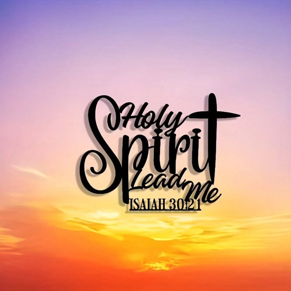Metal Wall Art Abstract Holiday Decor Faith Sign for Home and Business