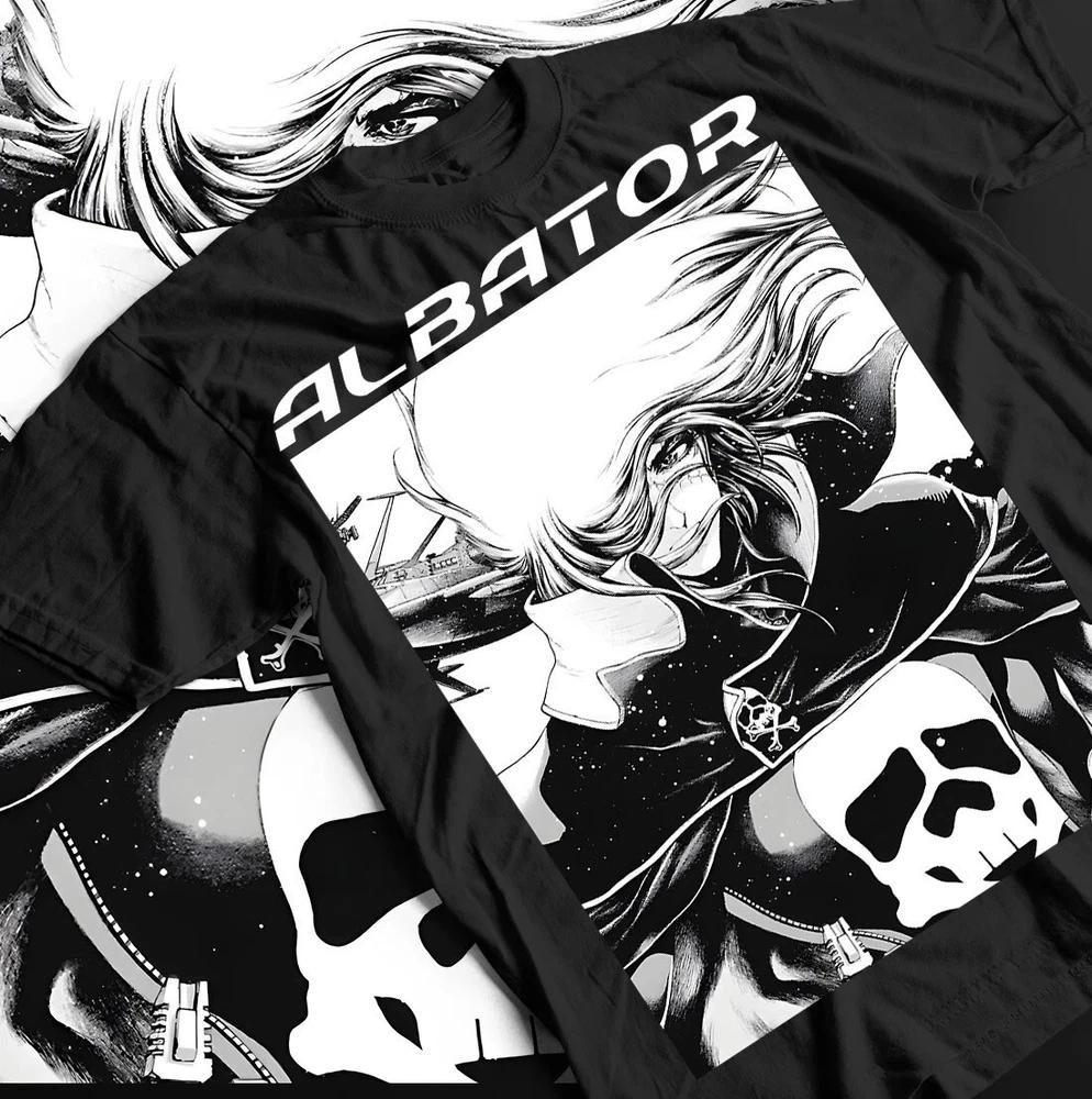 Anime Captain Harlock TShirt Black Gift For Friends S