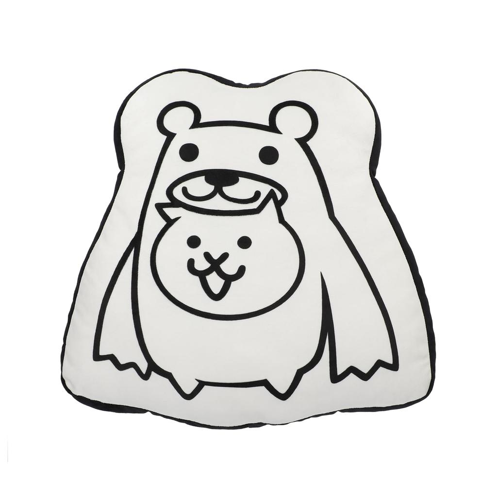 Cushion Black Cat by Nyanko Daishouten Die-cut