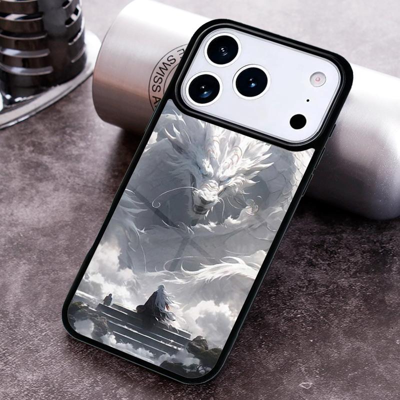 Exquisite Chinese Dragon Flying Pattern Phone Case for iPhone 17 16 15 Pro Max Air 14 13 12 11 Plus Shockproof Cover