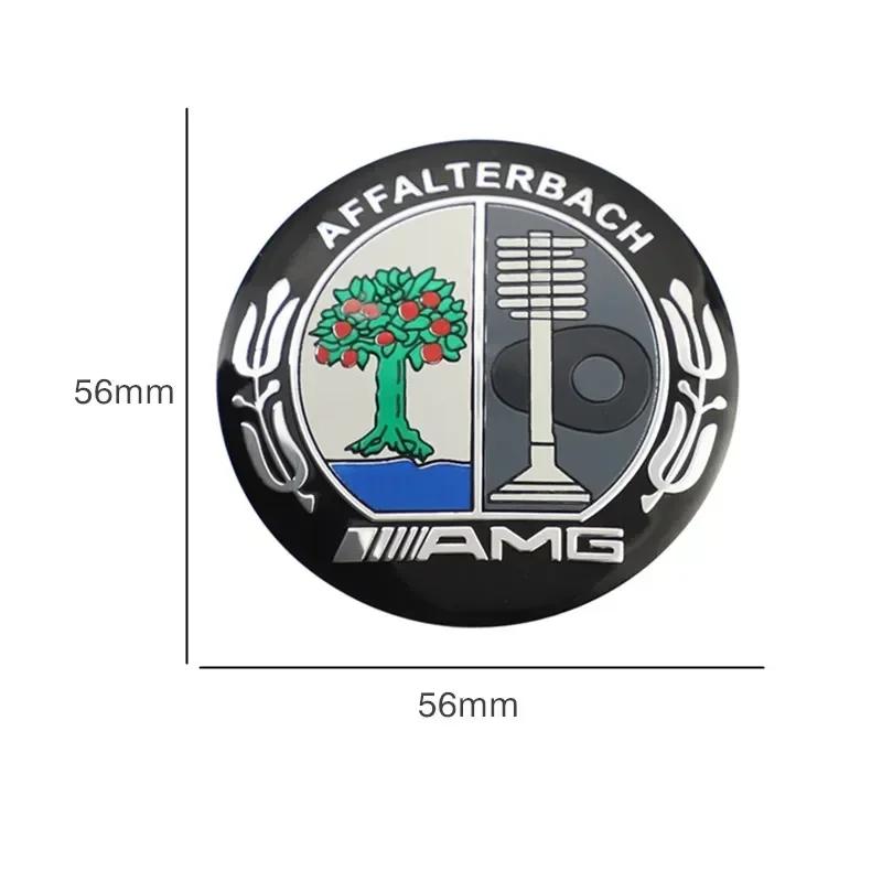 Car Sticker For Mercedes Benz 56MM 4Pcs Car Wheel Hub Center Metal Decals Sticker Accessories For Mercedes Benz AMG E S C A B Cl