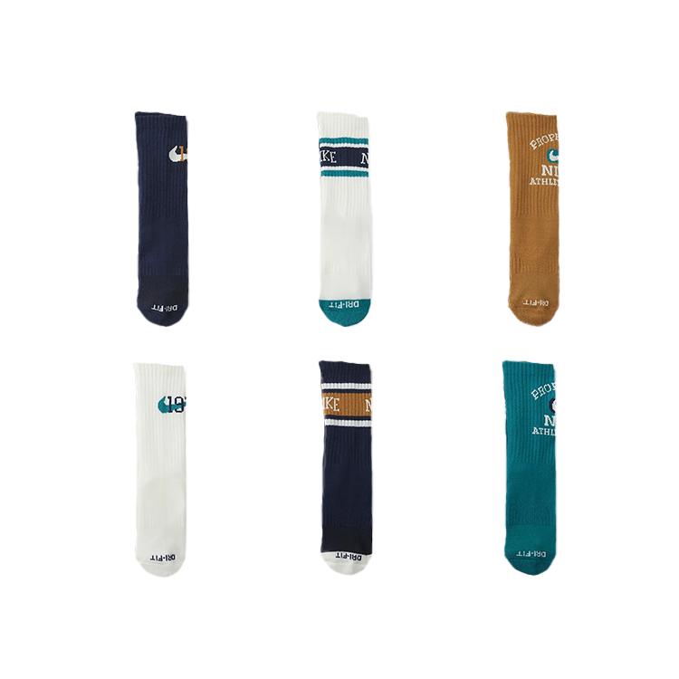 Nike Dri Fit Socks 6 Pack Children Aged 3 7 Years Old HQ7208-410 18-20