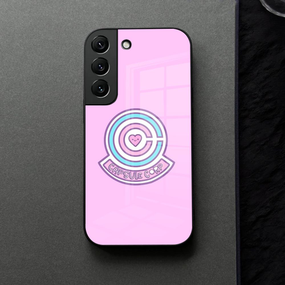 Capsule Corp Skullies Phone Case Glass For Samsung Galaxy S21 S25 S22 S20 S24 S23 Ultra Fe Plus A16 A34 A54 A24 Coque