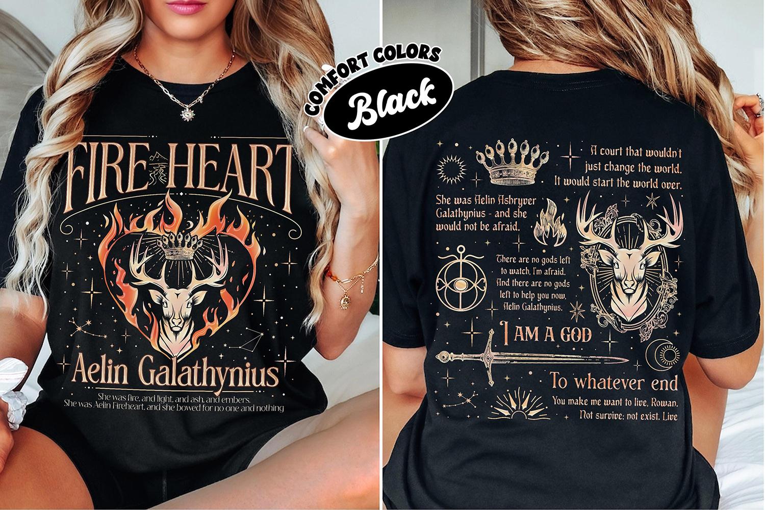 

Fireheart TOG Fan Merch Comfort Shirt Aelin Galathynius Fireheart Unisex Tee Cotton Shirt Fantasy Apparel Y2K Top Streetwear 4XL