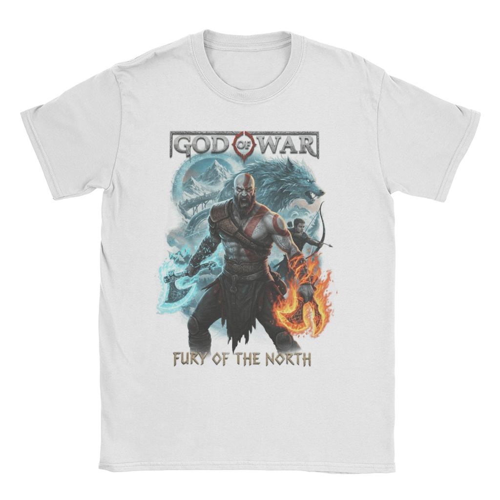God of War Game Runes Men Womens T Shirt Novelty Tee Shirt Short Sleeve Crewneck TShirt 100 Cotton Plus Size Clothing