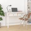 VidaXL Bureau avec tiroirs Blanc 100x50x78 cm Bois massif de pin 824644